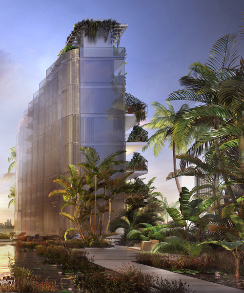 jean nouvel's first project in miami features lush man-made lagoon