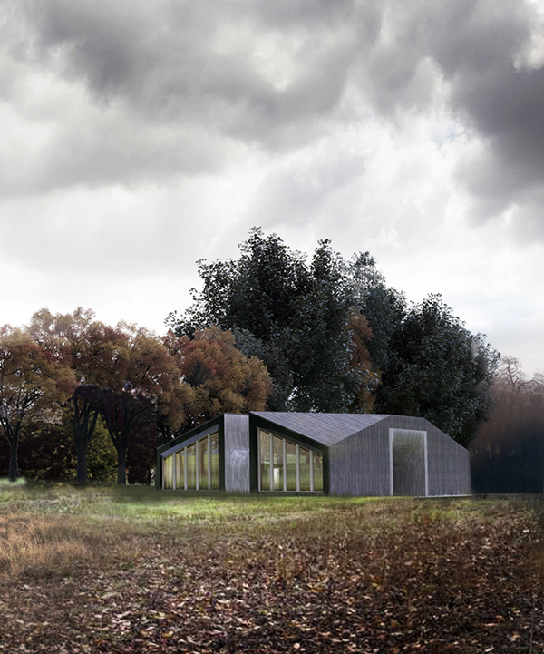 luca poian forms proposes timber-clad langley vale visitor center