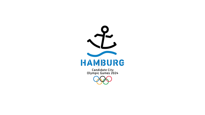 anchor man candidate logo proposed for 2024 hamburg olympics