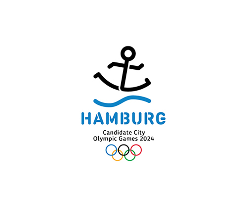 anchor man candidate logo proposed for 2024 hamburg olympics