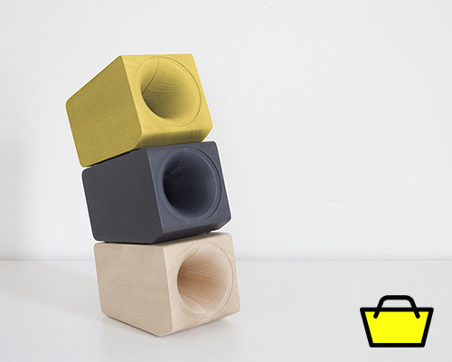 louis speaker by paolo cappello for newblack mimics the sound of vintage vinyl records