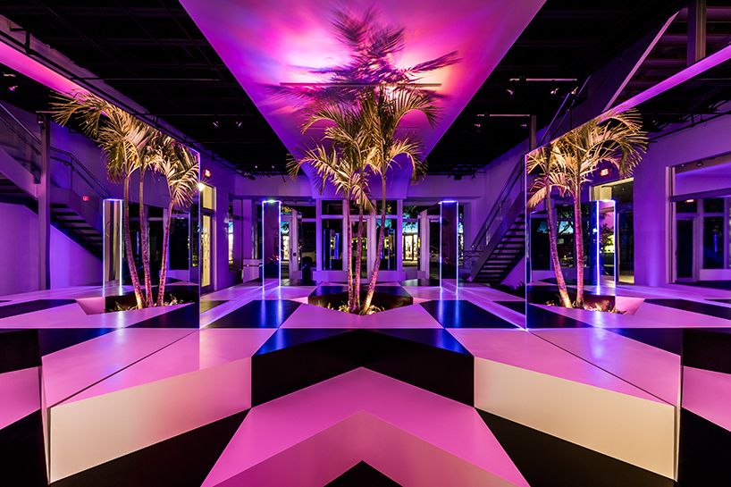 rafael de cárdenas' prismatic neon jungle pops-up in the miami design district