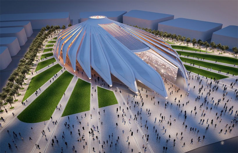 santiago calatrava's falcon pavilion chosen to represent UAE at dubai expo 2020