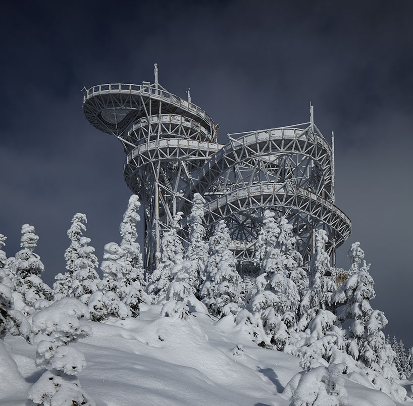 franek architects completes man-built sky walk in the czech republic