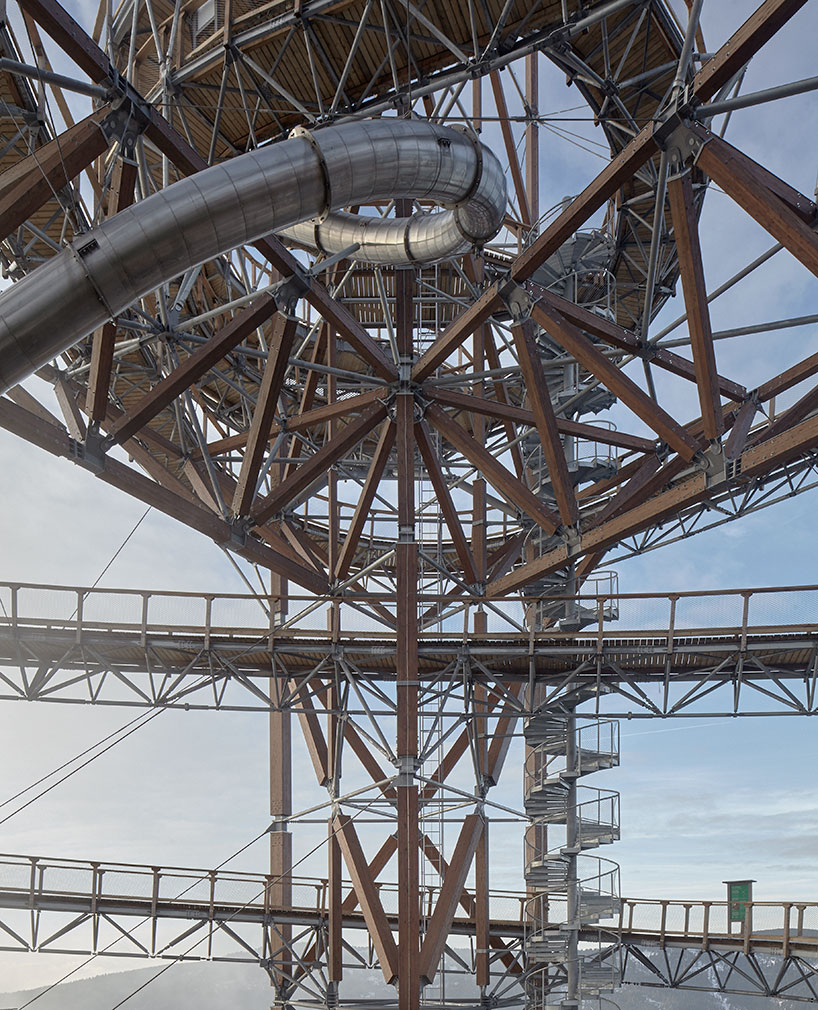 franek architects completes man-built sky walk in the czech republic