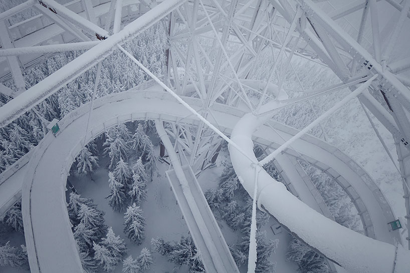 franek architects completes man-built sky walk in the czech republic