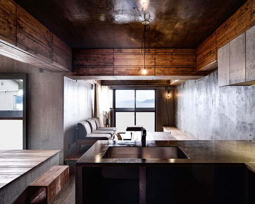 studio move renovates japanese apartment by the coast