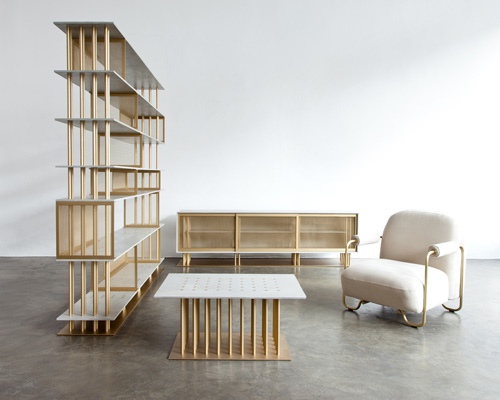 sebastien leon’s furniture for atelier d’amis elegantly references the construction sites of NYC