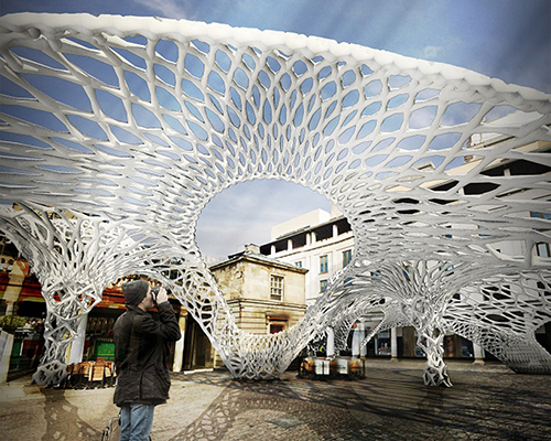 automated robotic fabrication for temporary architecture