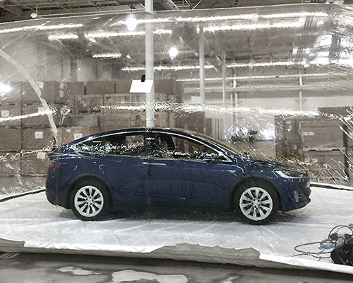 tesla engineers test bioweapon defense mode in apocalyptic pollution conditions
