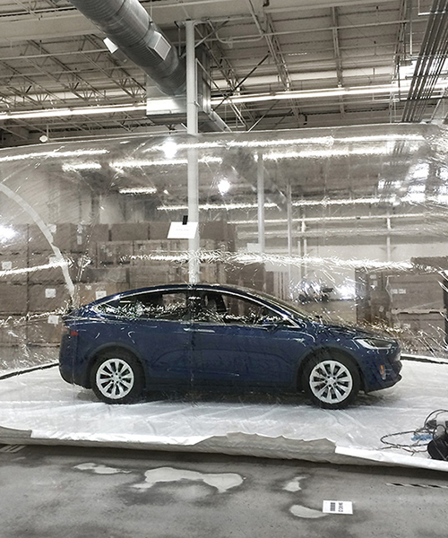 tesla engineers test bioweapon defense mode in apocalyptic pollution conditions