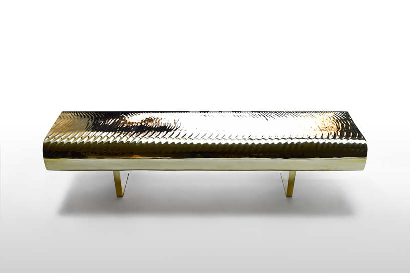 tokujin yoshioka water block brass designboom 