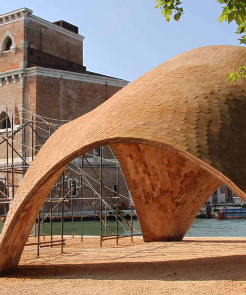 norman foster constructs droneport prototype at the venice architecture biennale