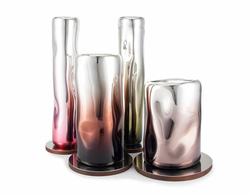 verreum uses a traditional silvering technique to create a reflective collection of objects