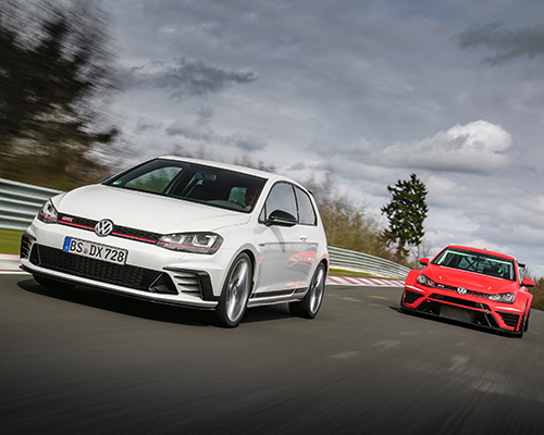 volkswagen celebrates 40 years of the golf GTI with three racing editions