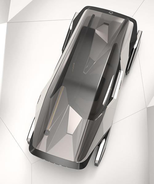 yuhan zhang conceives living spaces doubling as transportation with 2050 volvo concept