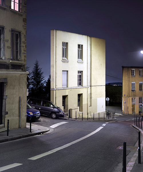 zacharie gaudrillot-roy's isolated façades leave an eerie architectural absence