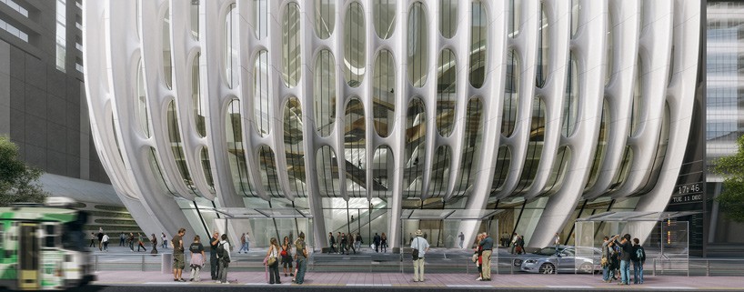 zaha hadid melbourne 600 collins street designboom