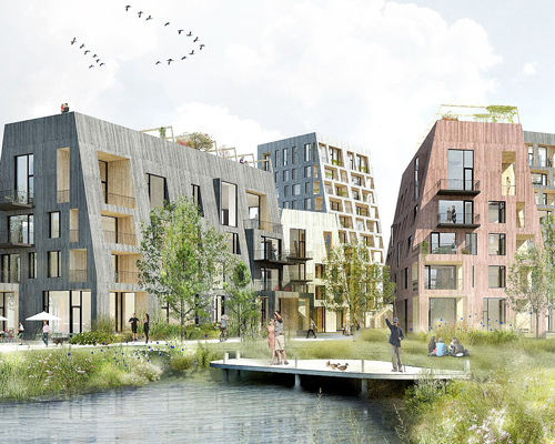 C.F. møller presents plans for a timber town in örnsro, sweden