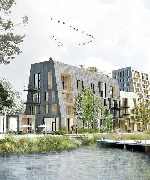 C.F. møller presents plans for a timber town in örnsro, sweden