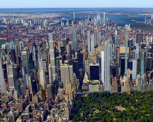 visualizations illustrate the new york skyline of 2020
