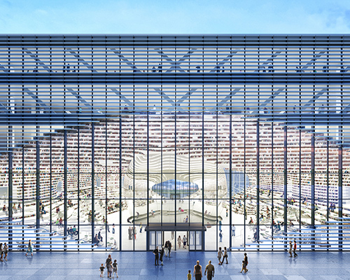 MVRDV articulates library in tianjin around a mirrored auditorium