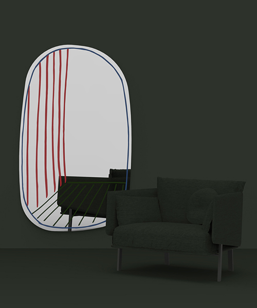 new perspective mirrors by alain gilles for bonaldo