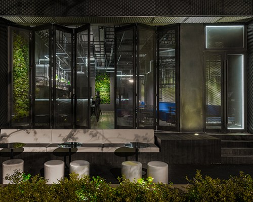 alberto caiola blends natural & synthetic in shanghai's botanist lounge