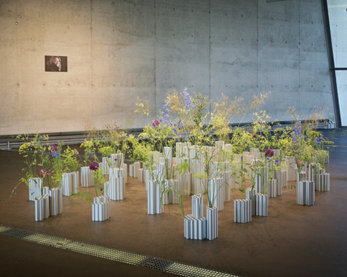 bouroullec brothers pay tribute to zaha hadid with installation inside the vitra fire station