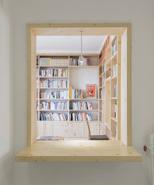 cao pu turns top-floor apartment into a hidden bookshop in china