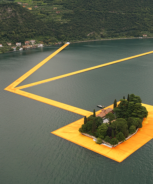christo's floating piers open to the public in lake iseo, italy
