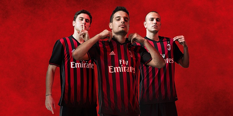 fabio novembre redesigns AC milan's jersey for adidas