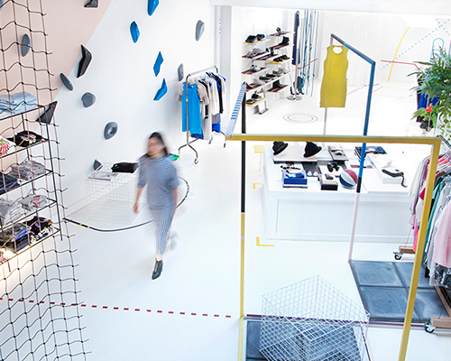 multi-person team creates interior concept for you are here boutique