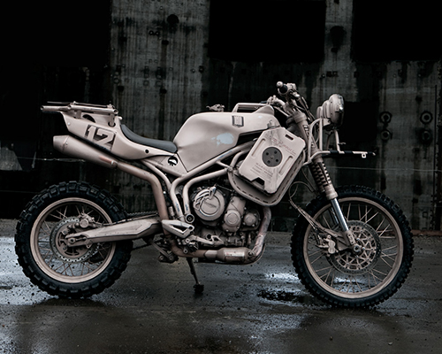 icon 1000 dismantles a triumph motorcycle ready and conditioned for the wasteland