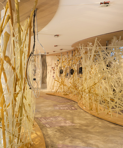 israeli pavilion showcases woven bird's nest structure at venice architecture biennale