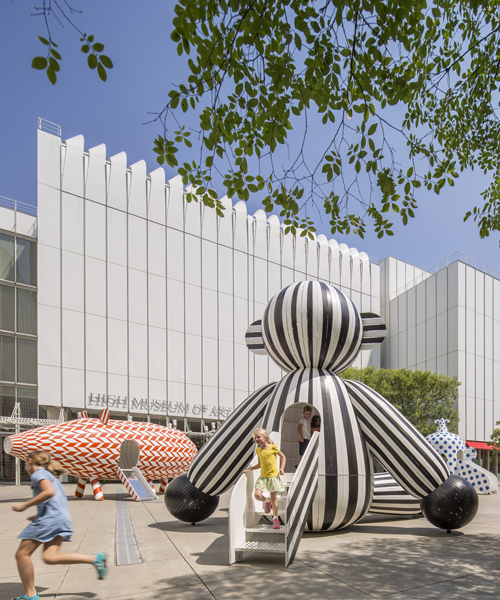 jaime hayon animates the high museum of art's piazza with whimsical interactive installation
