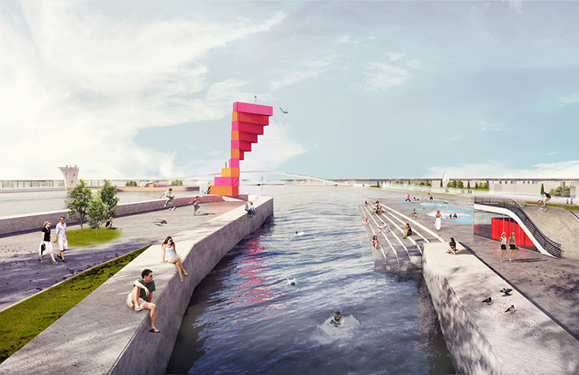 JDS architects plans korsør baths development for an unused ferry port in denmark