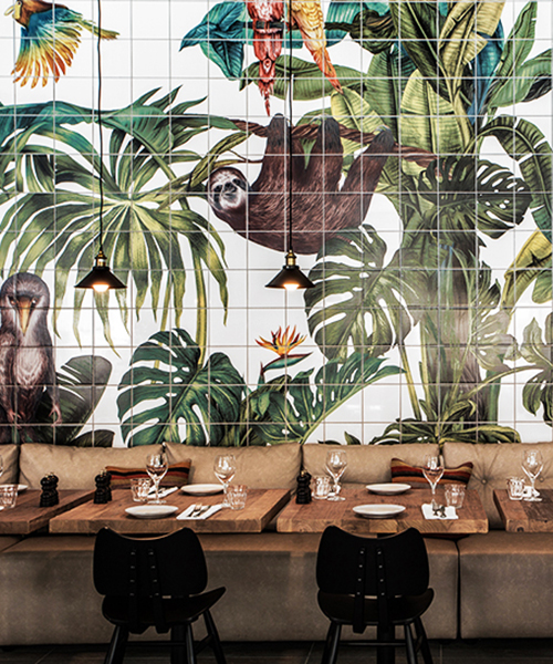 karina eibatova tiles a magical jungle within casa cook hotel in greece