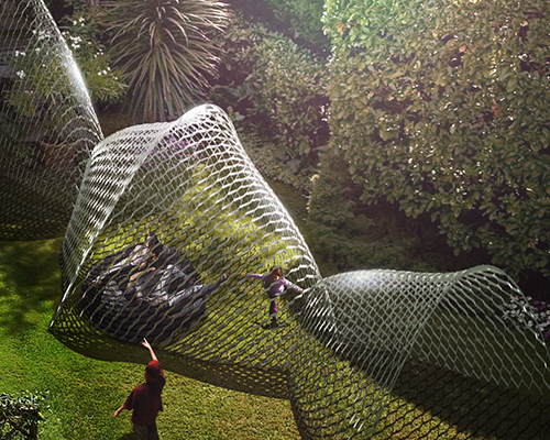 kengo kuma's undulating owan pavilion blends architecture and nature