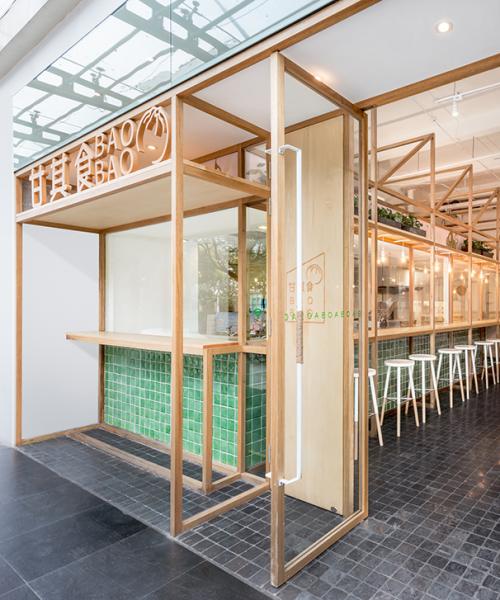 linehouse construct glass greenhouse for chinese street food store BAOBAO