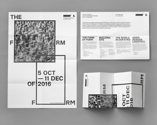 lisbon architecture triennale's visual identity sees R2 endlessly constructing ‘the form of form’