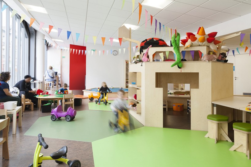 matali crasset constructs a playful interior for family center espace ludo in paris