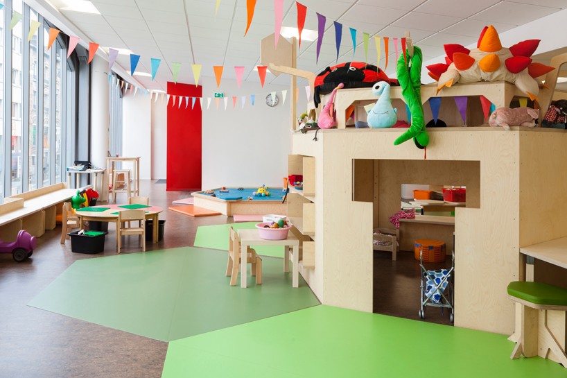 matali crasset constructs a playful interior for family center espace ...