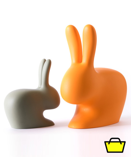 buy the qeeboo rabbit chair + daisy lamp from the designboom shop!