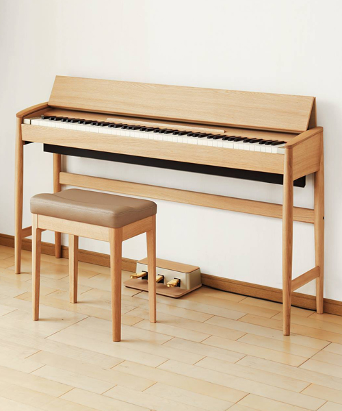 roland creates kiyola kf-10 digital piano with wood by karimoku