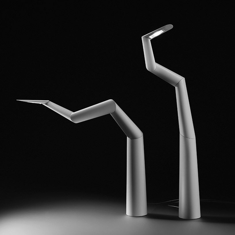 ingo maurer translates ron arad's spyre sculpture as a functional luminaire