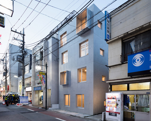 sasaki architecture + atelier O construct concrete apartment complex in tokyo