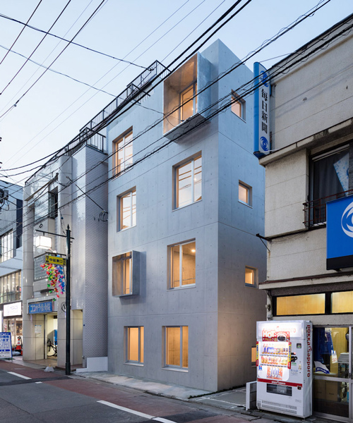 sasaki architecture + atelier O construct concrete apartment complex in tokyo