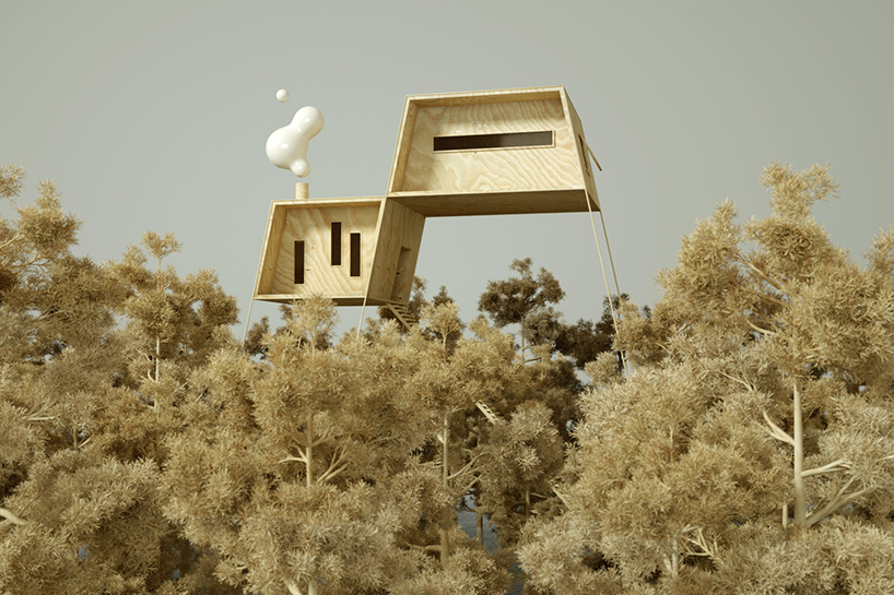 santi zoraidez digitally models fantastical scandinavian summer homes