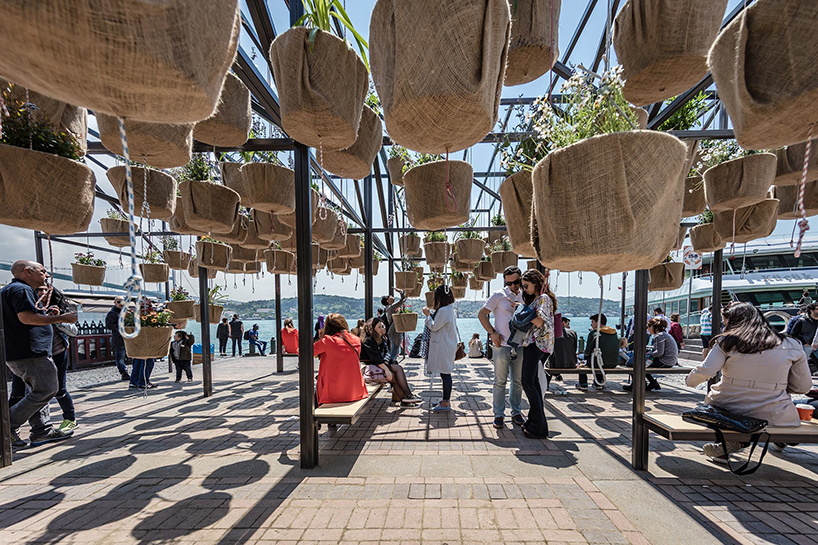 SO? architecture suspends interactive sky garden in istanbul